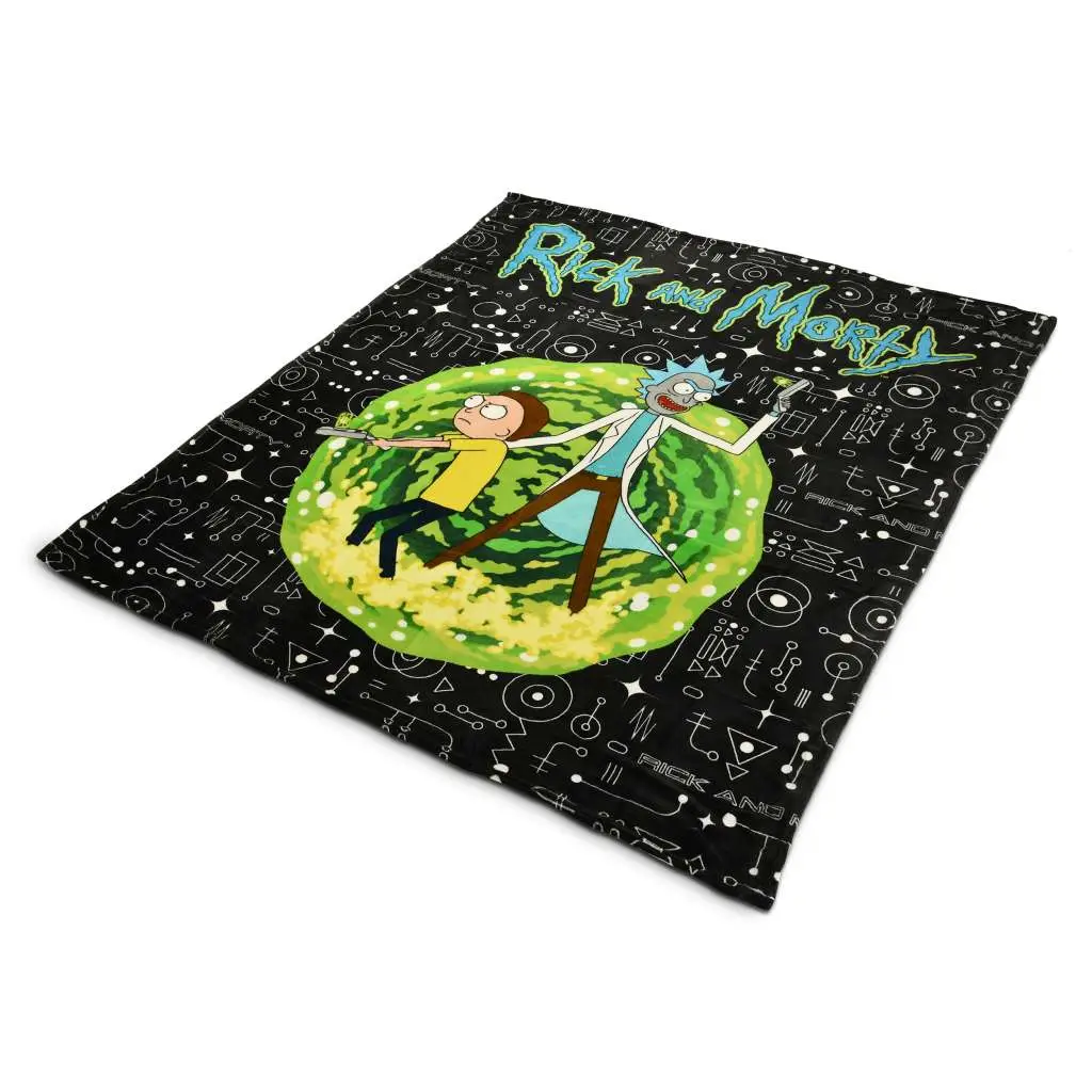Rick Morty Portal Cozy Blanket - Figurine